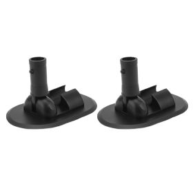 2PCS Inflatable Boat Tent Base PVC 180 Degree Rotation Kayak Canopy Mount Base for Rowing Boat Speedboat (Option: as picture)